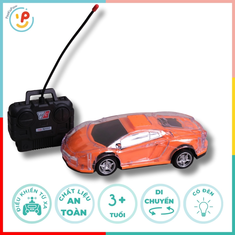 Xe Ô Tô Lamborghini Điều Khiển Từ Xa Có Đèn LED 031 PeeKaPaw Toys