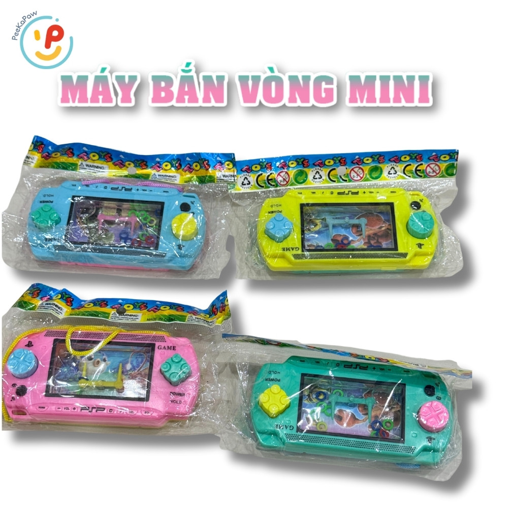 Đồ chơi tuổi thơ máy bắn vòng mini cầm tay nhiều màu PeeKaPaw Toys