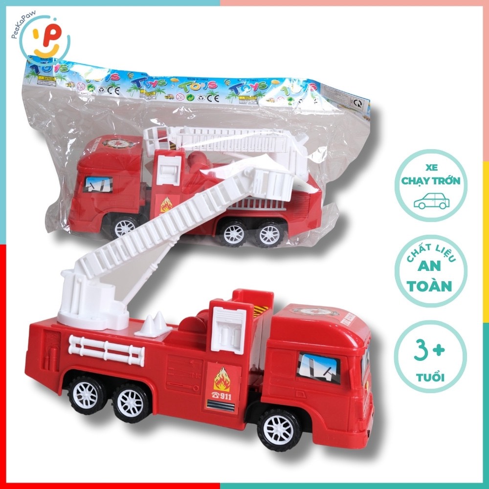Xe cứu hoả thang nâng chạy trớn 1824 PeeKaPaw Toys