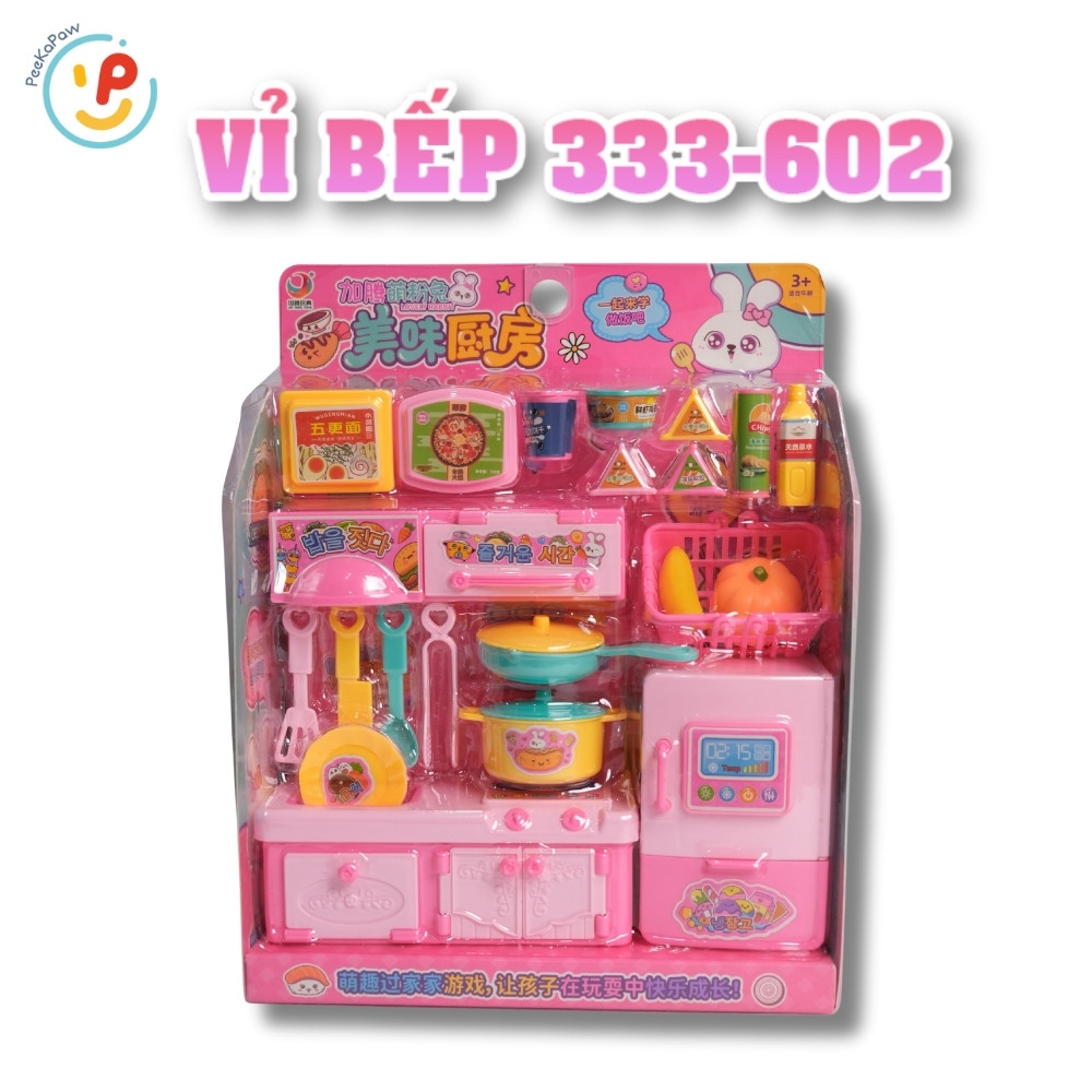 Đồ chơi nấu ăn nhà bếp Thỏ trắng và phụ kiện nhiều mẫu 333 PeeKaPaw Toys