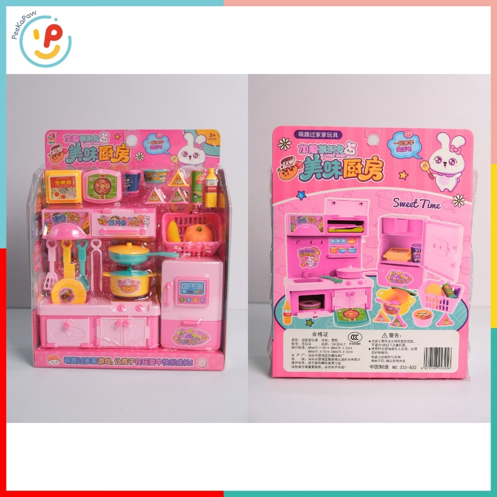 Đồ chơi nấu ăn nhà bếp Thỏ trắng và phụ kiện nhiều mẫu 333 PeeKaPaw Toys