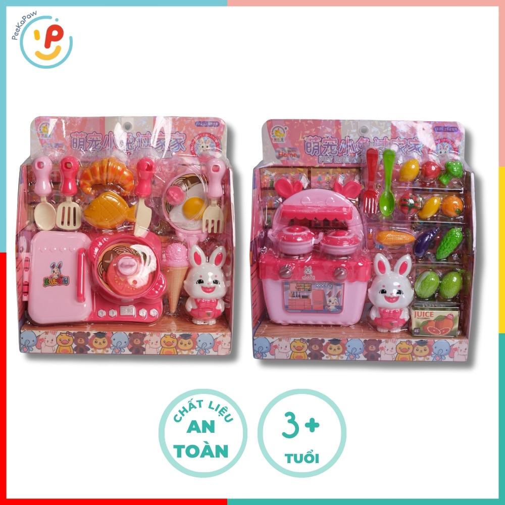 Đồ chơi nhà bếp nồi cơm tủ lạnh máy sinh tố cho bé 506 PeeKaPaw Toys