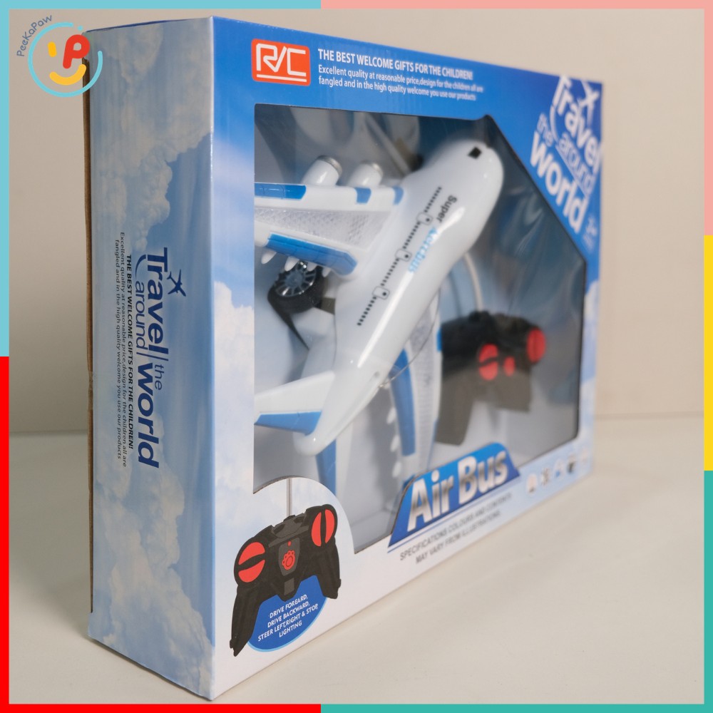 Máy bay Airbus điều khiển từ xa 8004 có đèn PeeKaPaw Toys