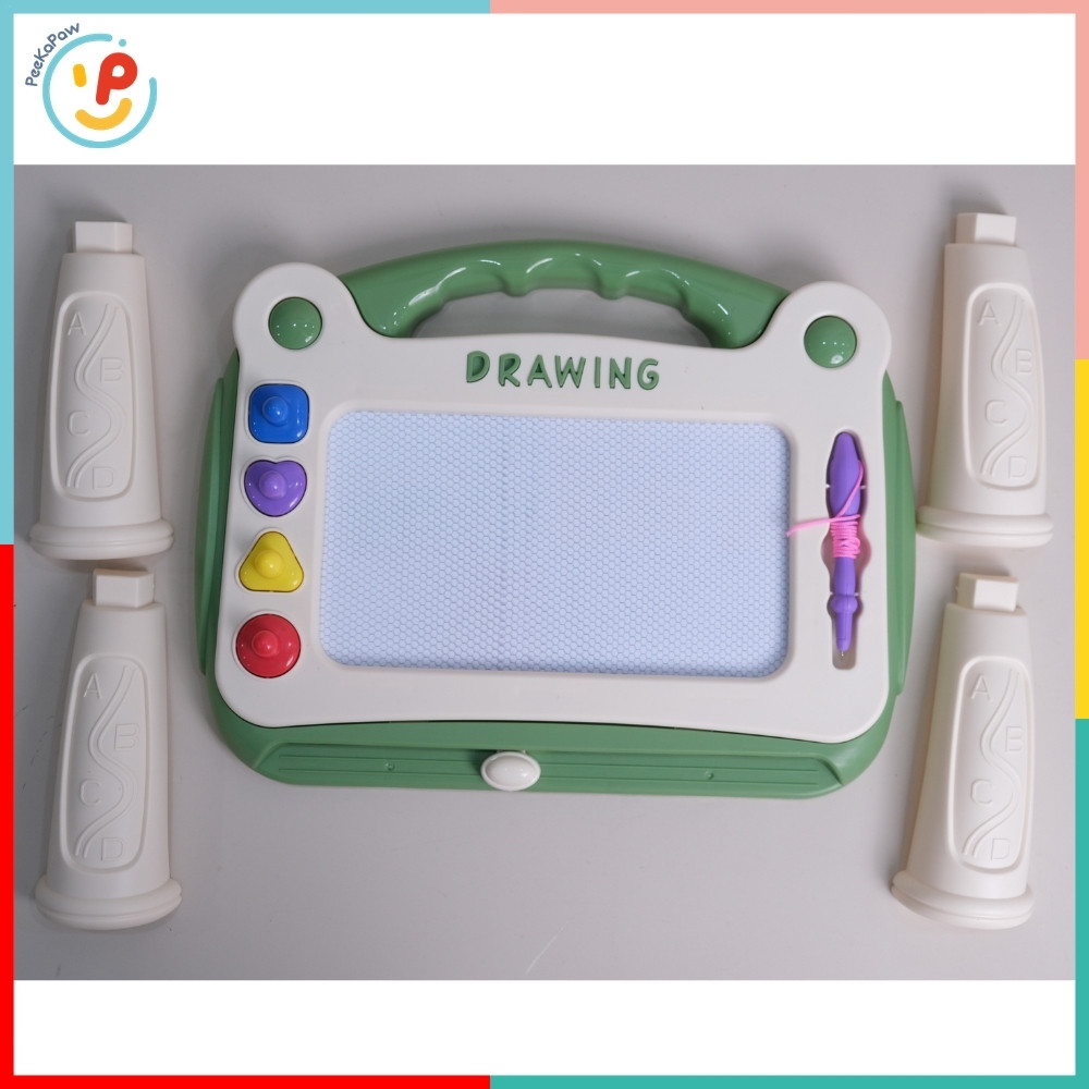 Bảng vẽ tự xoá có chân bàn Frozen 777A Đồ chơi cho bé tập vẽ PeeKaPaw Toys
