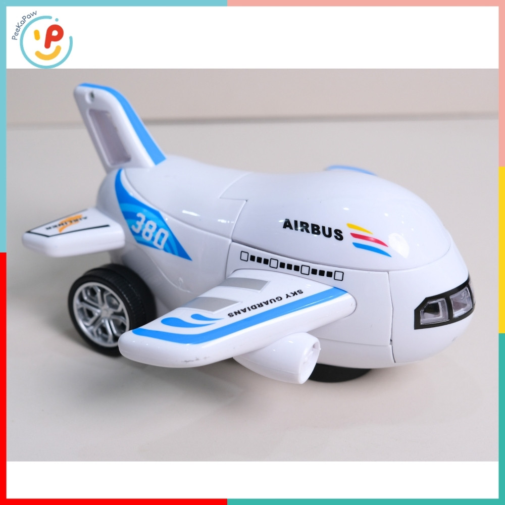 Robot biến hình máy bay Airbus 8995 có đèn nhạc PeeKaPaw Toys