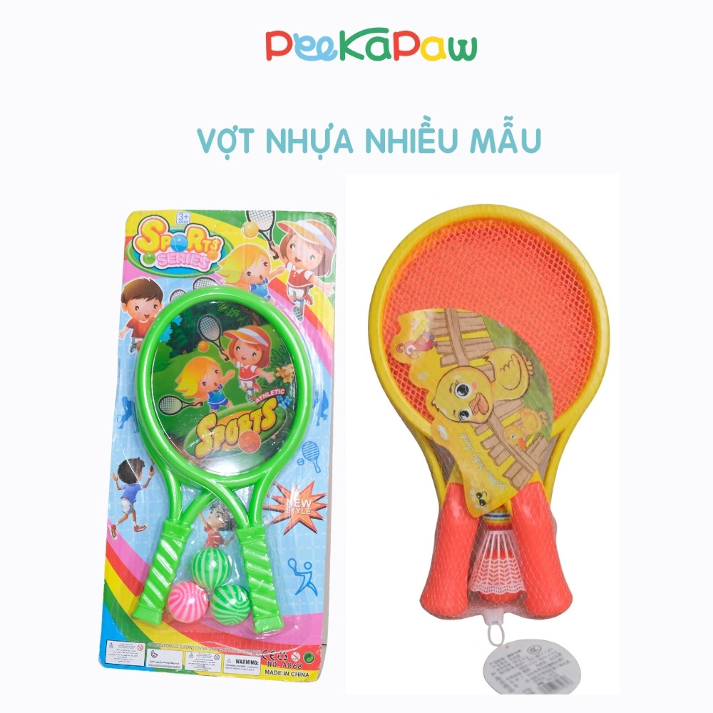 Vợt bóng vợt cầu lông nhỏ cho bé PeeKaPaw Toys