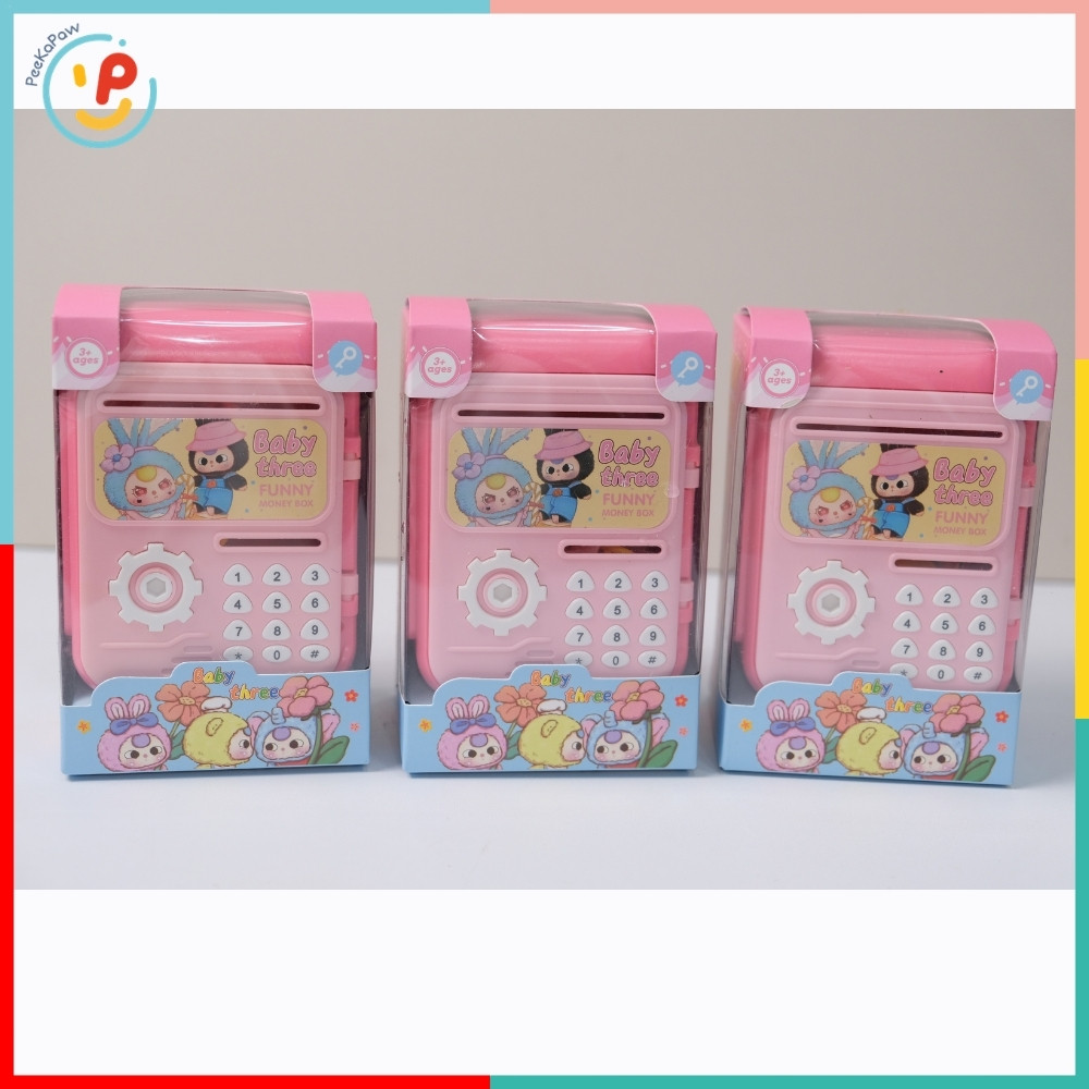 Két sắt đồ chơi nhí 14cm Labubu hồng N72-26 PeeKaPaw Toys