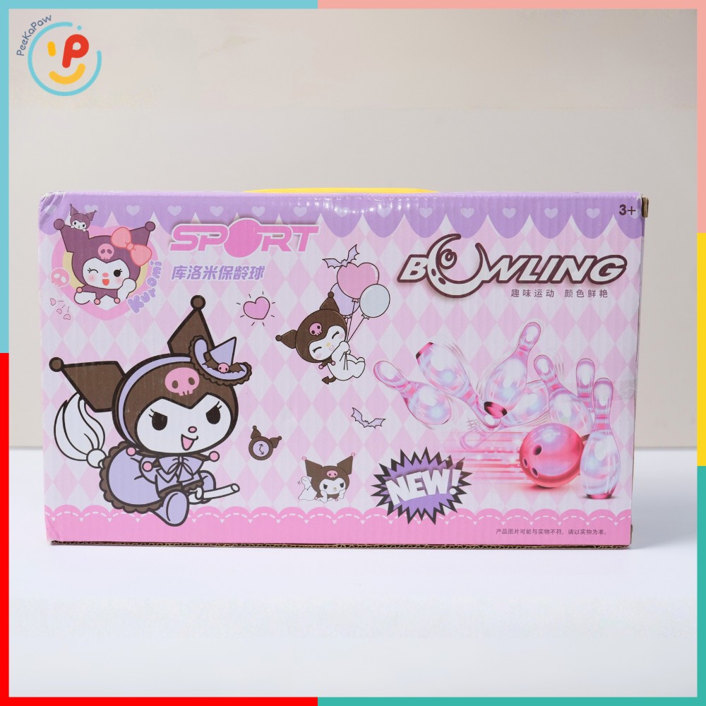 Hộp đồ chơi bowling mini Kuromi 811-14K đồ chơi vận động PeeKaPaw Toys