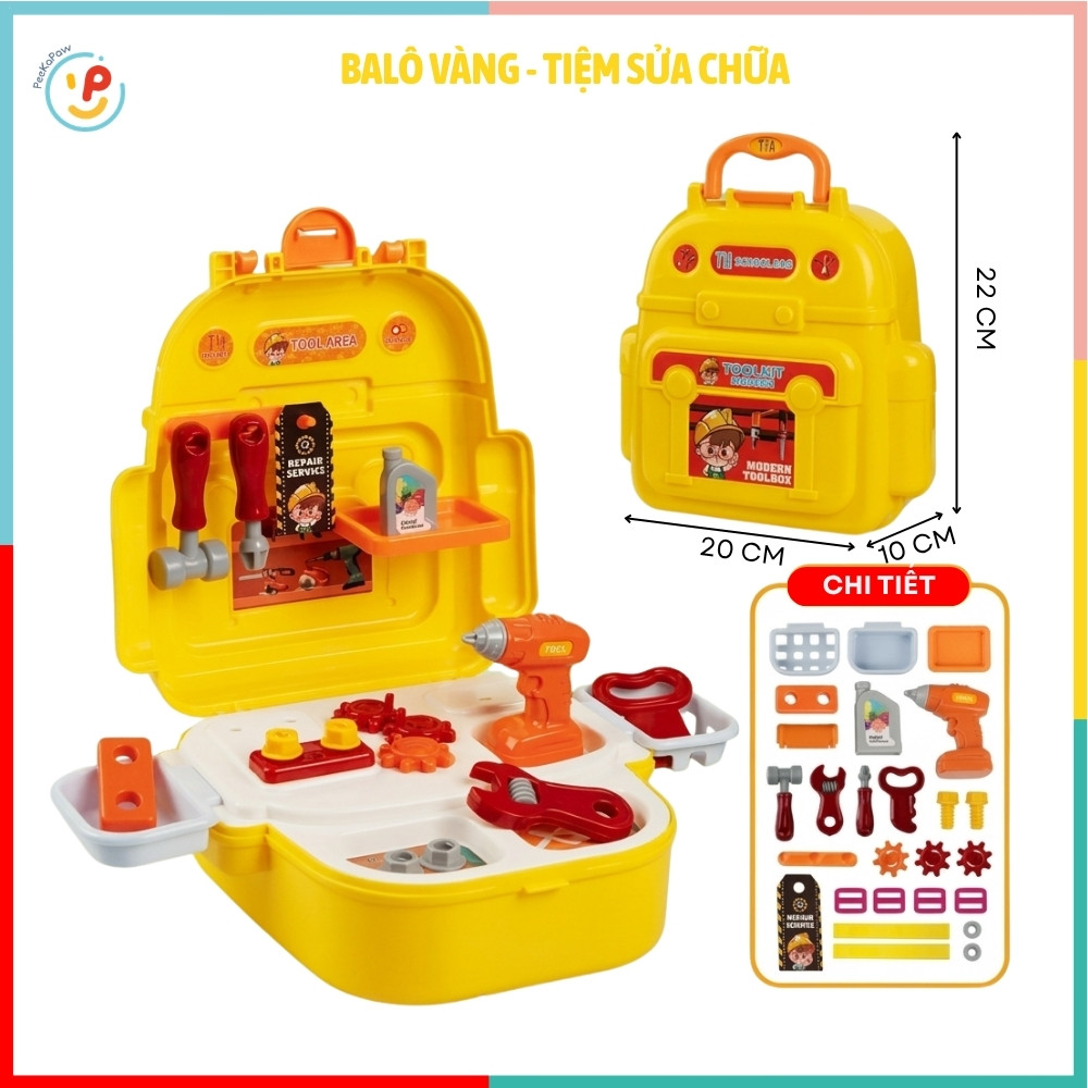 Balô đồ chơi nhập vai có quai đeo nhiều chủ đề cho bé 2255-20 PeeKaPaw Toys