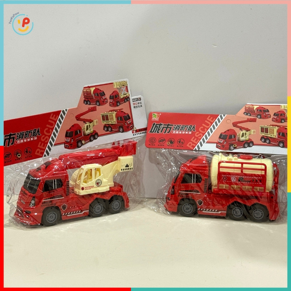 Xe cứu hoả xe cảnh sát mô hình chạy đà trớn nhiều mẫu 700-50 PeeKaPaw Toys