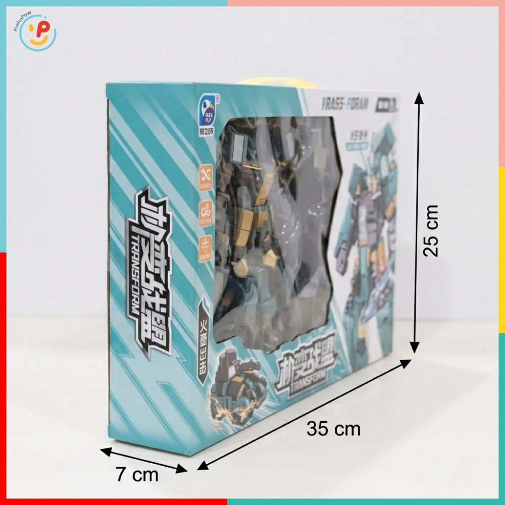 Robot Biến Hình 91836 Lắp Ráp Xe Thành Robot 5 Mẫu Cho Bé PeeKaPaw Toys