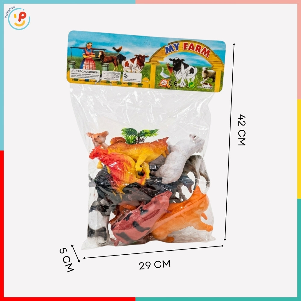Túi Đồ Chơi Động Vật Nông Trại Gia súc Gia cầm 828-23 PeeKaPaw Toys