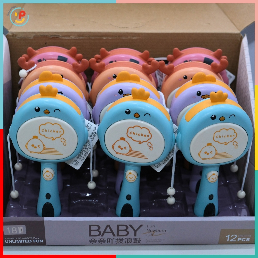 Trống Lắc Pin Đồ Chơi Âm Nhạc Cho Bé HY-953 PeeKaPaw Toys