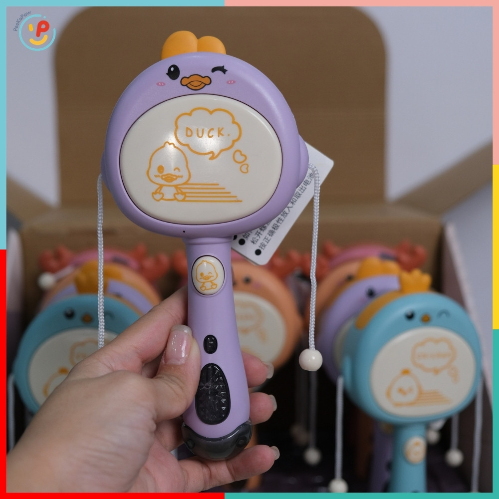 Trống Lắc Pin Đồ Chơi Âm Nhạc Cho Bé HY-953 PeeKaPaw Toys