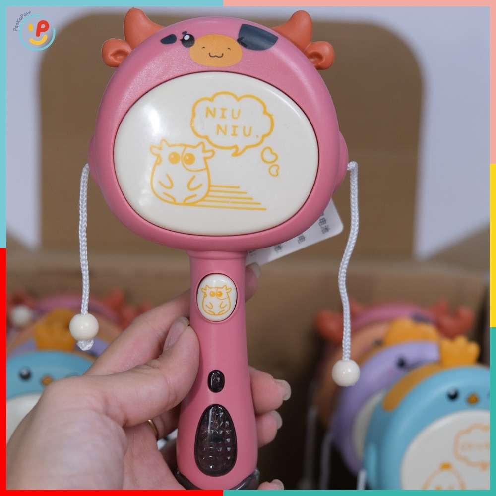 Trống Lắc Pin Đồ Chơi Âm Nhạc Cho Bé HY-953 PeeKaPaw Toys