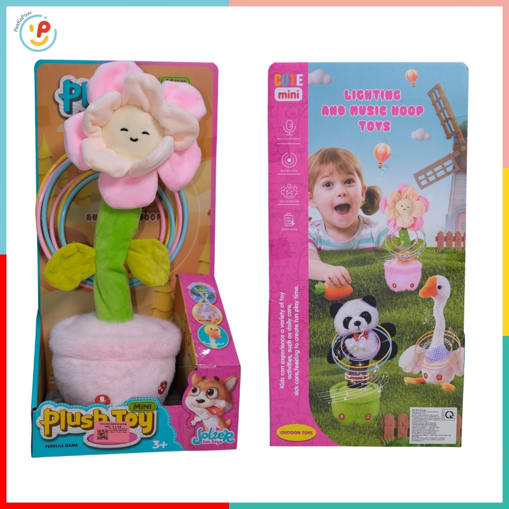 Bông Hoa Nhảy Múa Thu Giọng Nói Thảy Vòng Có Nhạc Đèn PeeKaPaw Toys