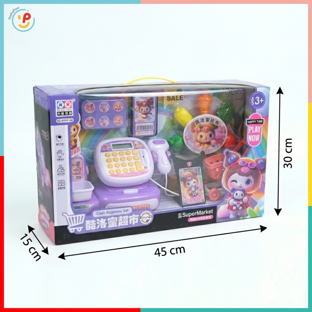 Đồ chơi siêu thị máy tính và phụ kiện Kuromi PeeKaPaw Toys