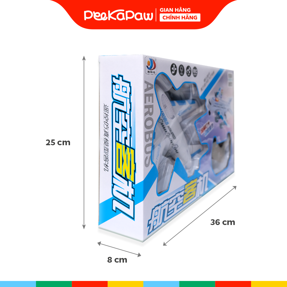 Máy Bay Airbus Điều Khiển Từ Xa Có Đèn Led Âm Thanh YD32 PeeKaPaw Toys