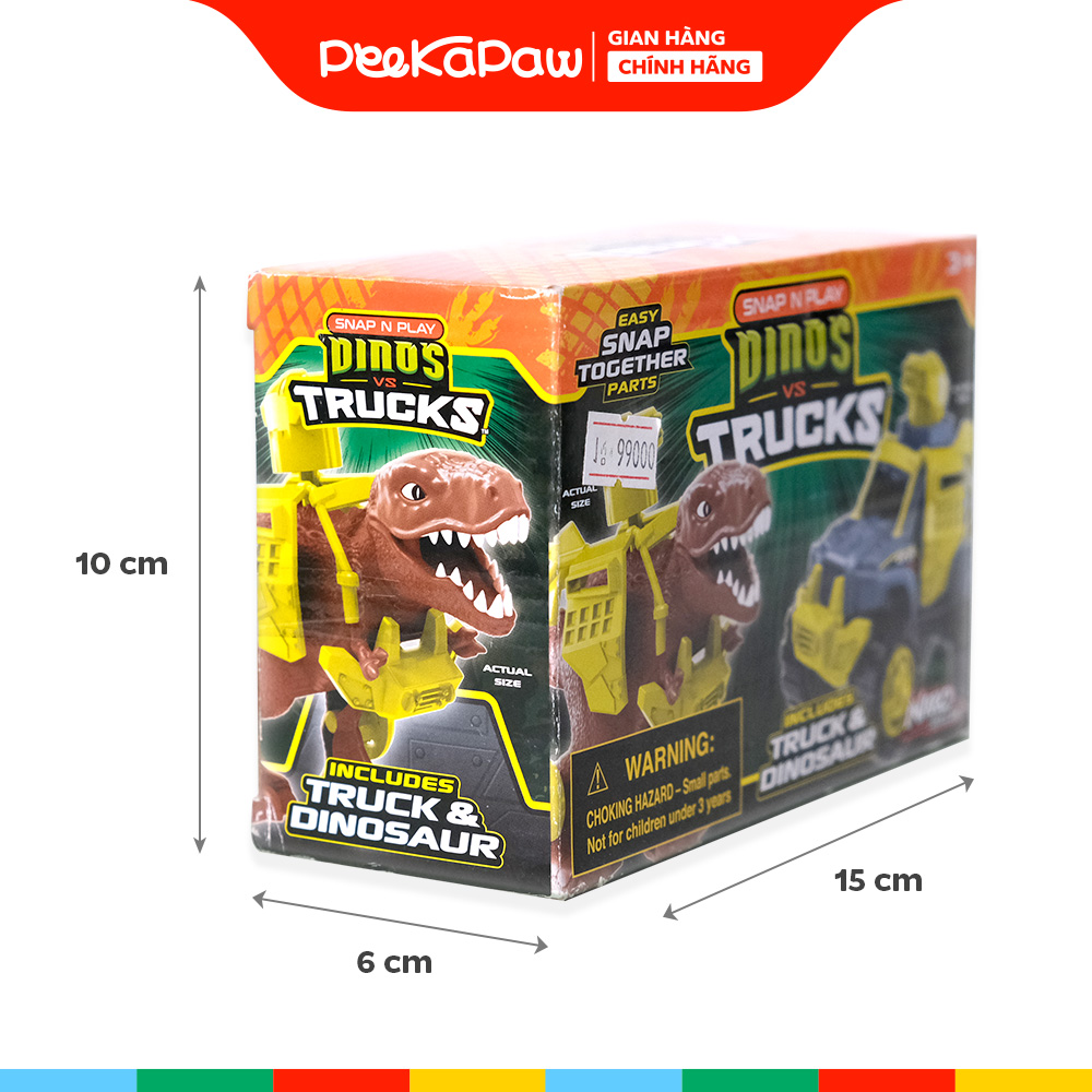 Đồ Chơi Lắp Ráp Road Rippers Xe Và Khủng Long PeeKaPaw Toys