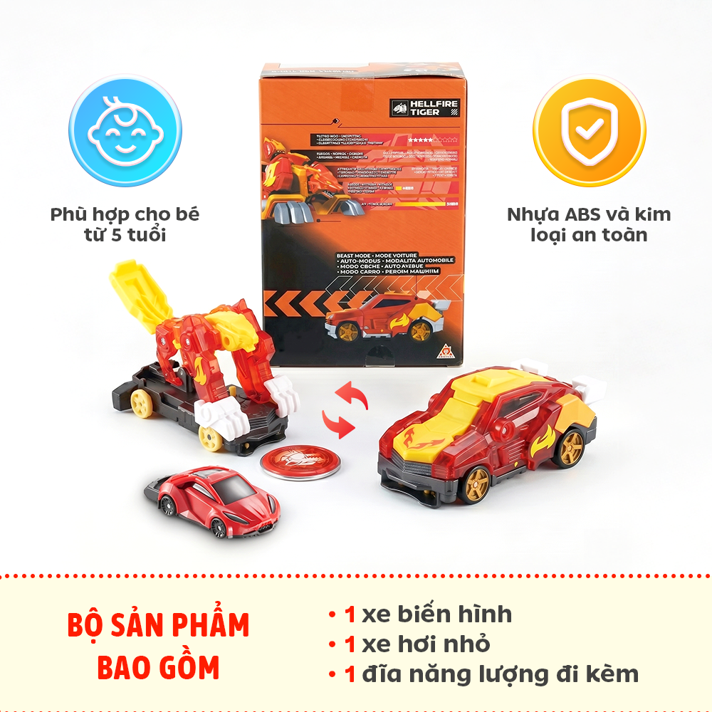 Đồ Chơi Robot Biến Hình Screechers Wild Mini Kèm Xe PeeKaPaw Toys
