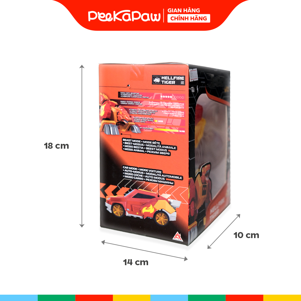 Đồ Chơi Robot Biến Hình Screechers Wild Mini Kèm Xe PeeKaPaw Toys