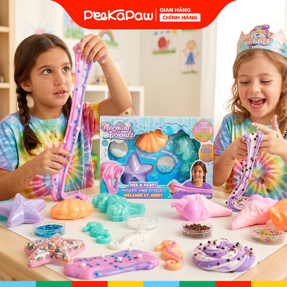 Slime Nàng tiên cá Mermaid Friends Slime Kem Đồ Chơi Sáng Tạo PeeKaPaw Toys
