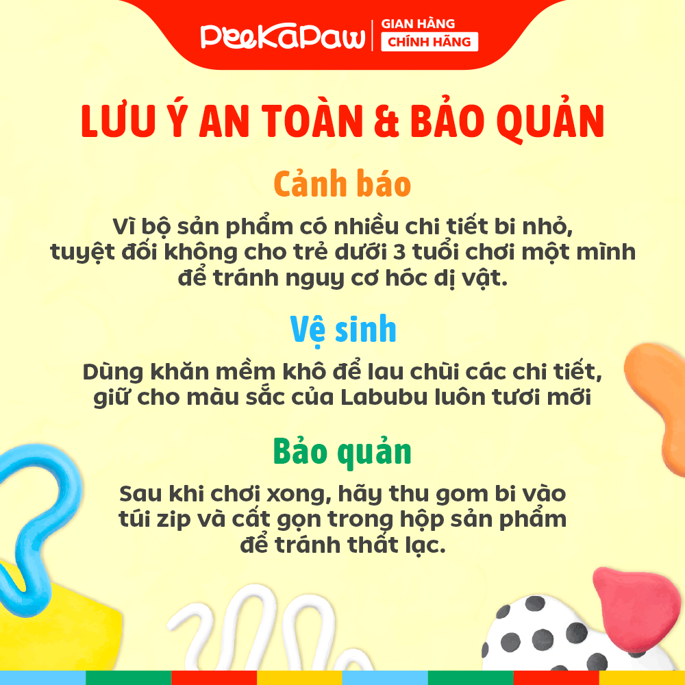Đồ Chơi Labubu Ăn Bi Catch Bead Đồ chơi nhóm bạn gia đình M6605 PeeKaPaw Toys
