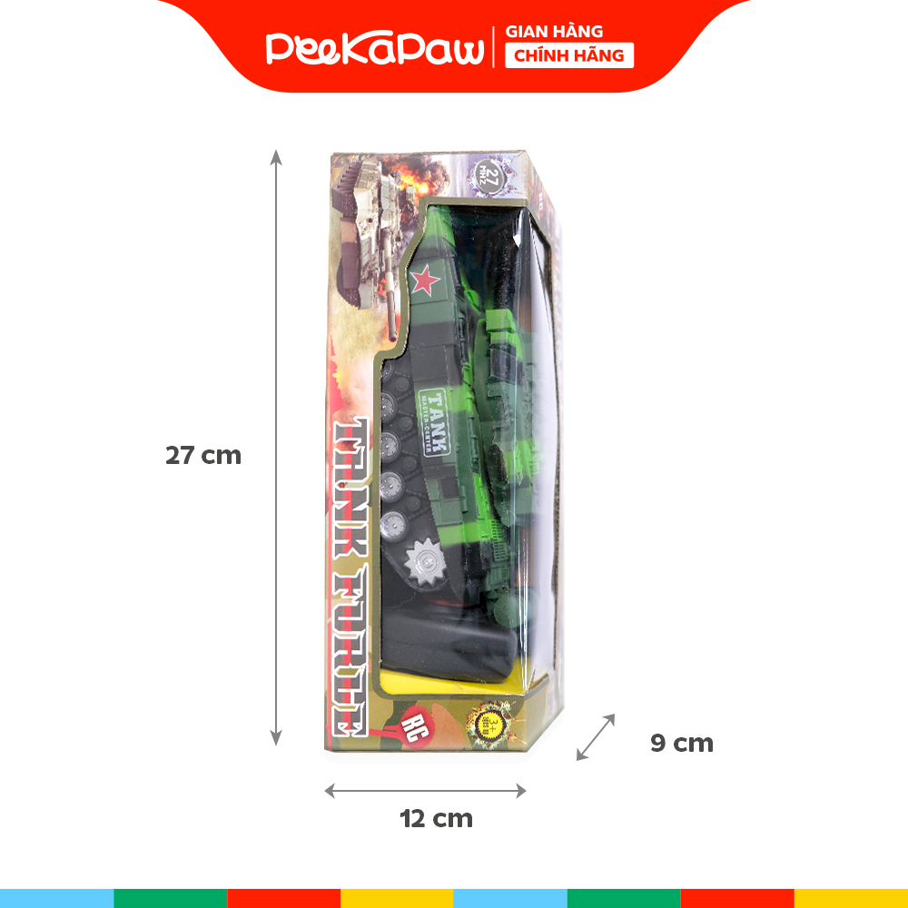 Xe Tăng Điều Khiển Pin Sạc 6878 Tank Force Cho Bé PeeKaPaw Toys