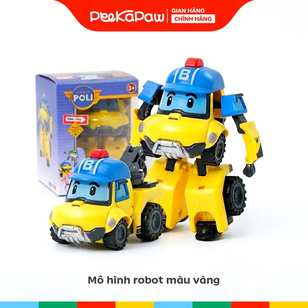 Robot Poli biến hình 2 trong 1 mô hình xe thành robot 83168 PeeKaPaw Toys
