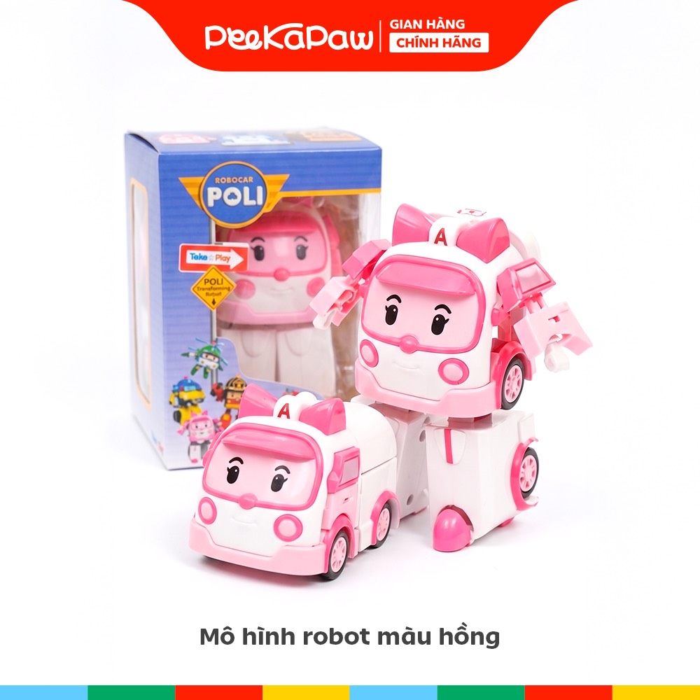 Robot Poli biến hình 2 trong 1 mô hình xe thành robot 83168 PeeKaPaw Toys