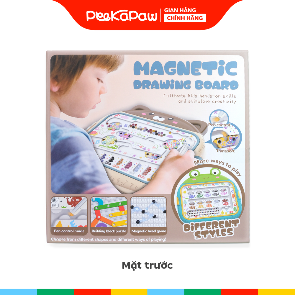 Bảng Gấu Vẽ Nam Châm 666-7B Đồ Chơi Bận Rộn PeeKaPaw Toys