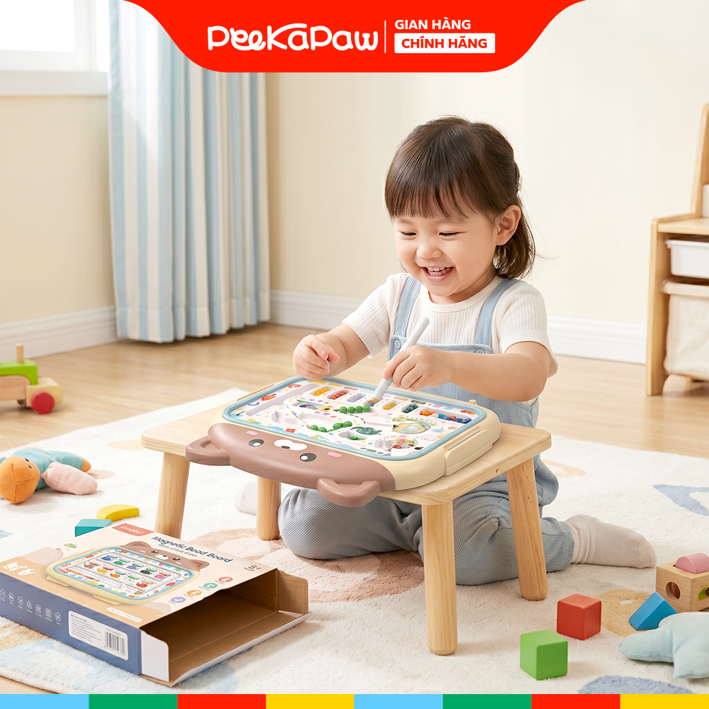 Bảng Gấu Vẽ Nam Châm 666-7B Đồ Chơi Bận Rộn PeeKaPaw Toys