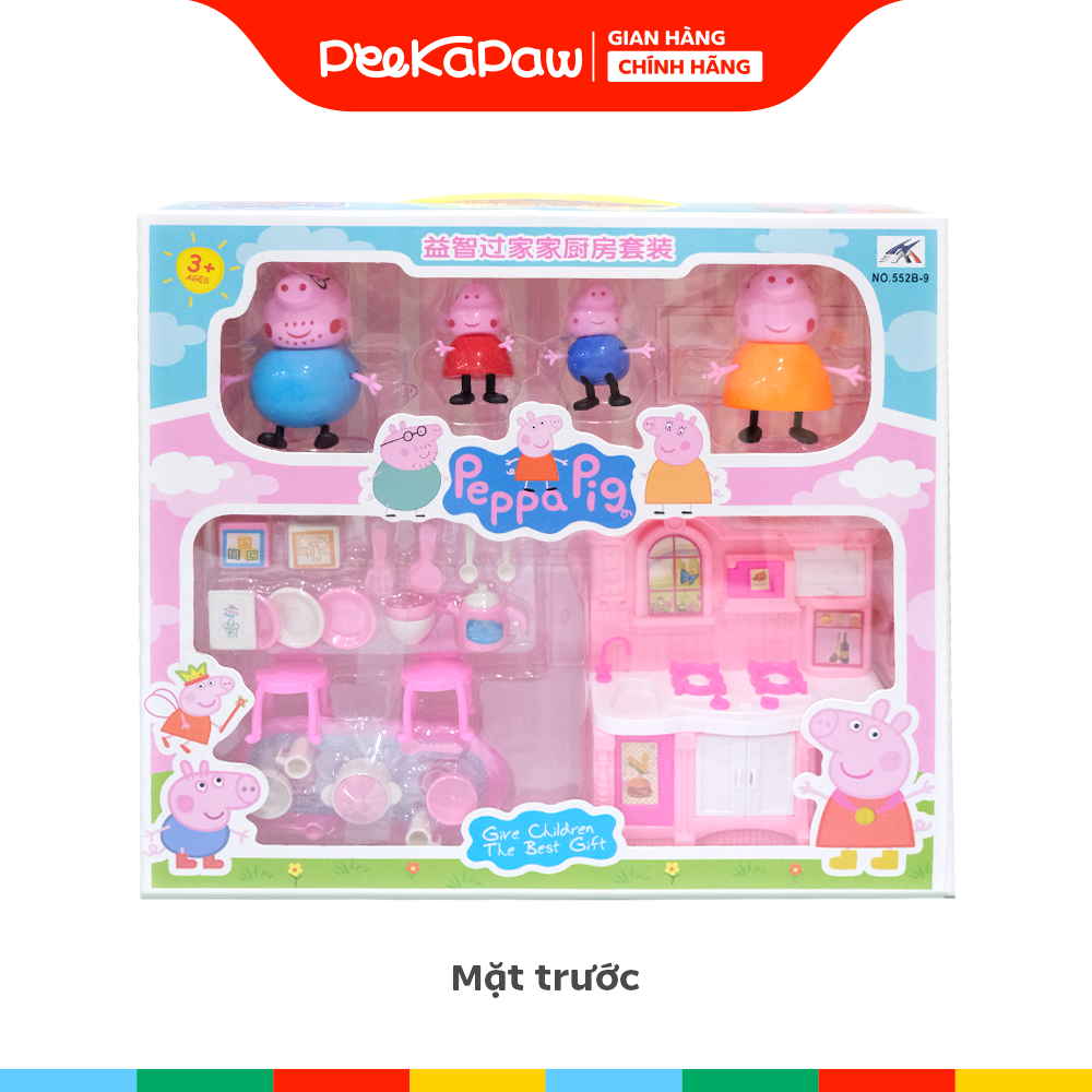 Đồ Chơi Gia Đình Heo Hồng Nhà Bếp 552B-9 PeeKaPaw Toys