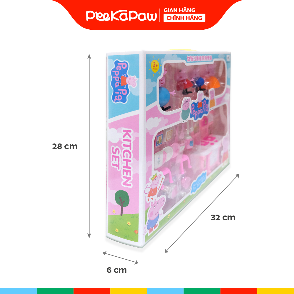 Đồ Chơi Gia Đình Heo Hồng Nhà Bếp 552B-9 PeeKaPaw Toys