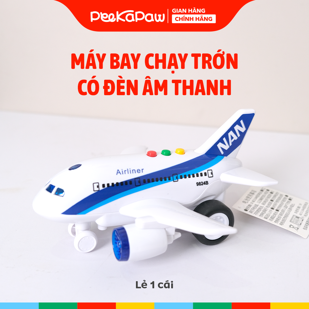 Máy bay chạy trớn có đèn âm thanh 9824B PeeKaPaw Toys