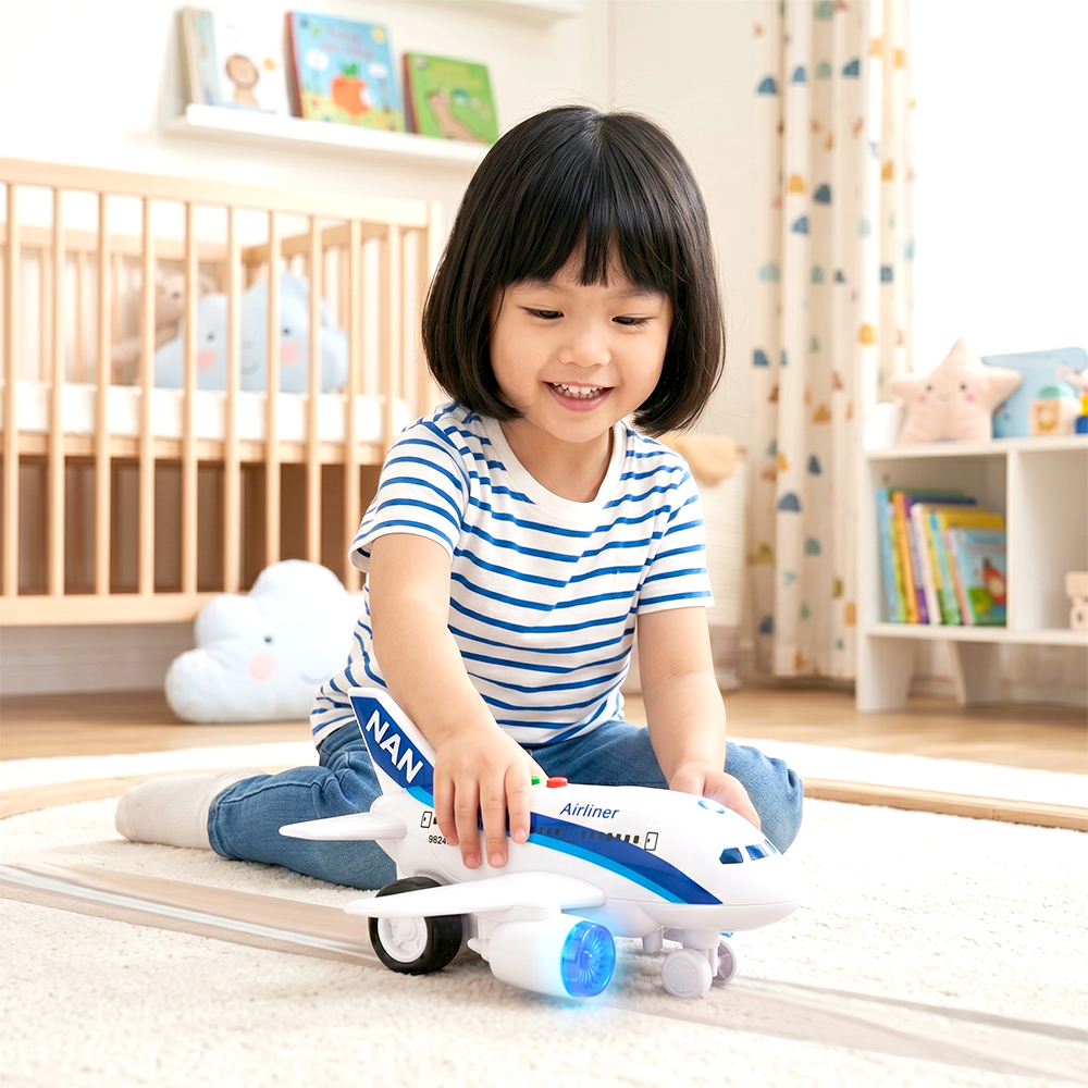 Máy bay chạy trớn có đèn âm thanh 9824B PeeKaPaw Toys