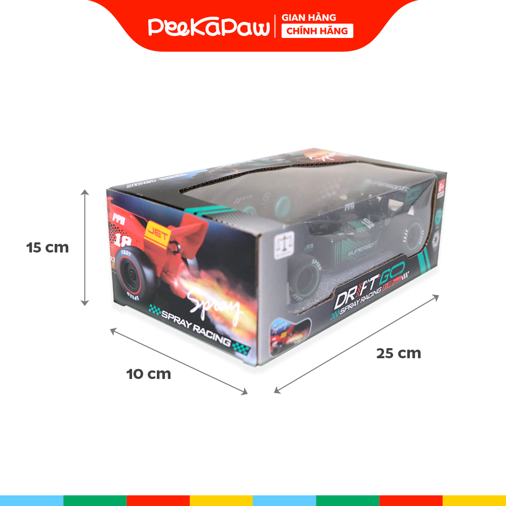 Xe Đua F1 Điều Khiển Từ Xa Phun Khói Pin Sạc 930-2A PeeKaPaw Toys