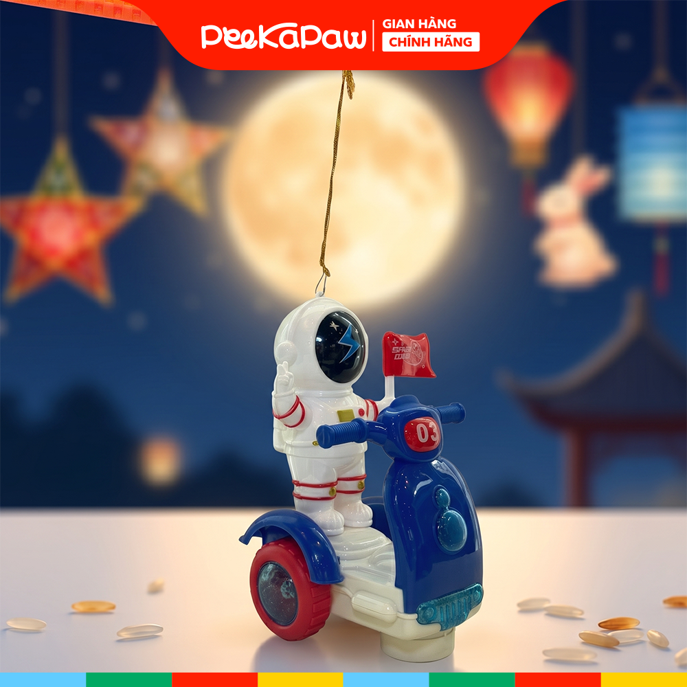 Lồng Đèn Trung Thu Nhiều Mẫu Có Đèn Nhạc Xoay 360 độ PeeKaPaw Toys