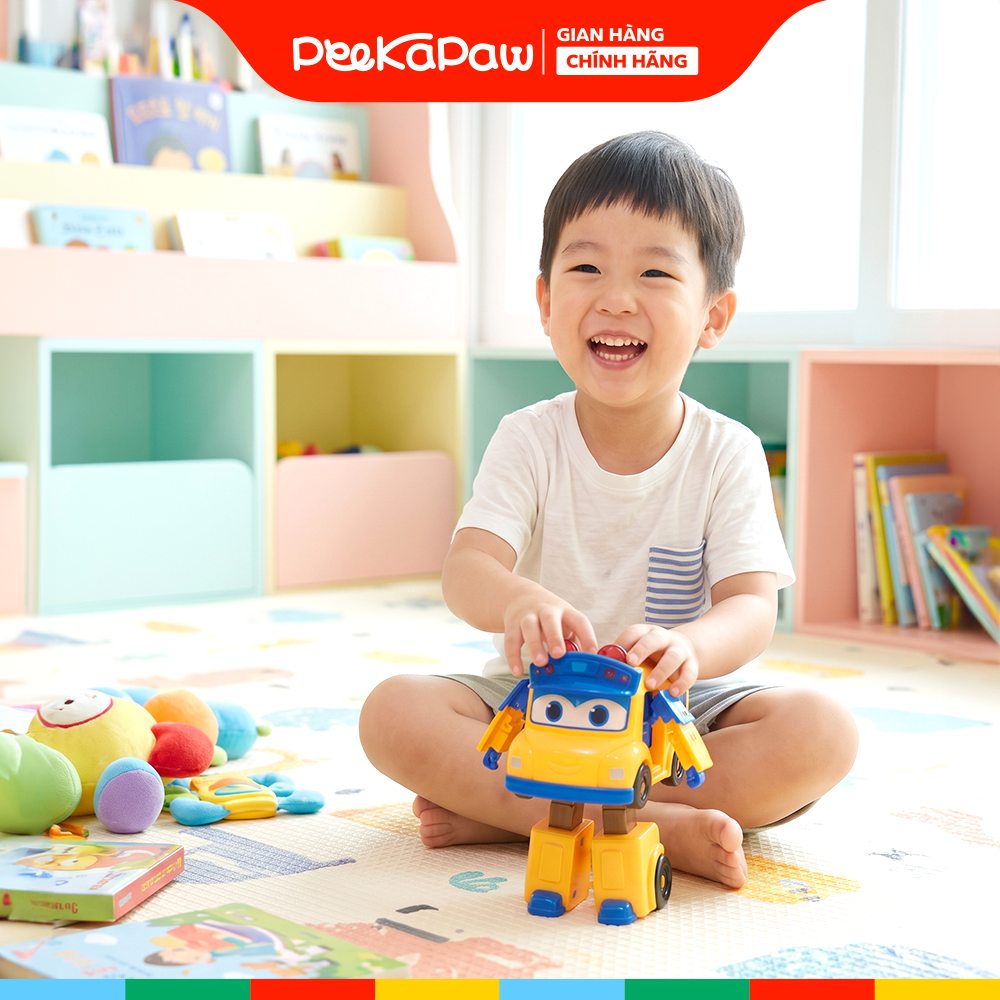 Robot biến hình xe buýt 2in1 Go Go Bus có đèn và âm thanh YS3041A PeeKaPaw Toys