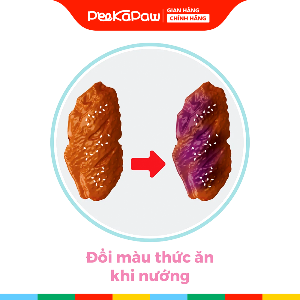 Hộp đồ chơi nấu ăn lò nướng hà mã tím SWEET HEART SH9079 PeeKaPaw Toys