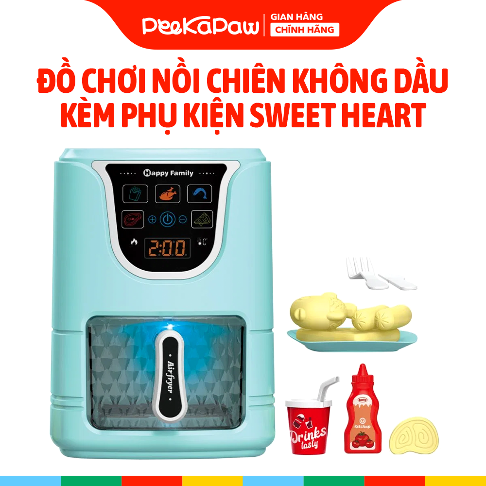 Đồ Chơi Nhà Bếp Nồi Chiên Không Dầu SWEET HEART SH6441 PeeKaPaw Toys