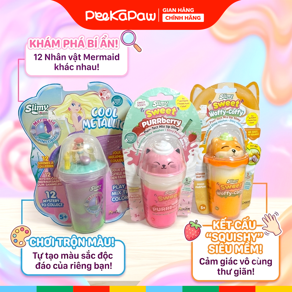 Slime dạng ly nhiều màu SLIMY PeeKaPaw Toys
