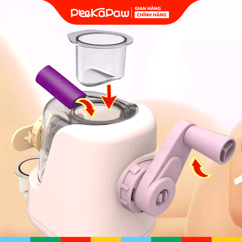 Đồ chơi Đất sét máy làm mì khuôn nặn 22 chi tiết 1602-1 PeeKaPaw Toys