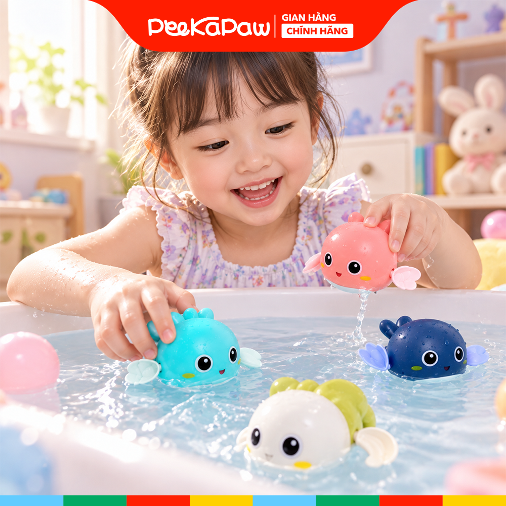 Đồ chơi Rùa con bơi lên dây cót PeeKaPaw Toys