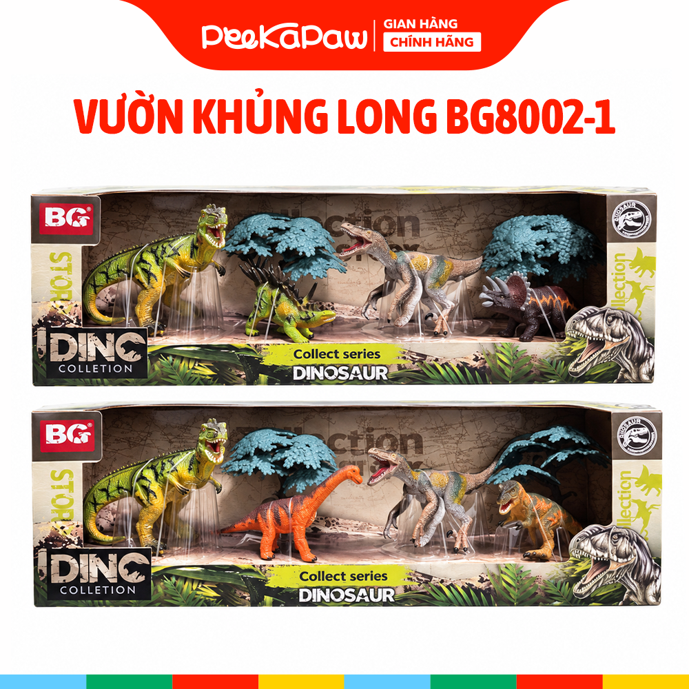 Đồ chơi mô hình Vườn khủng long hộp 43cm BG8002-1 PeeKaPaw Toys