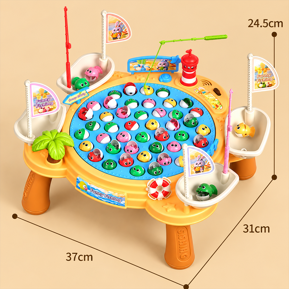 Hồ câu cá có chân 45 con có nhạc xoay 156-23C PeeKaPaw Toys