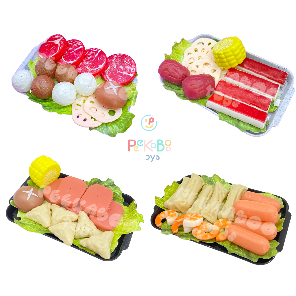 Bộ đồ chơi nấu ăn cho bé mô phỏng nồi lẩu Haidilao buffet 95 chi tiết đa dạng sống động 21A1 đồ chơi trẻ em Peekaboo Toy
