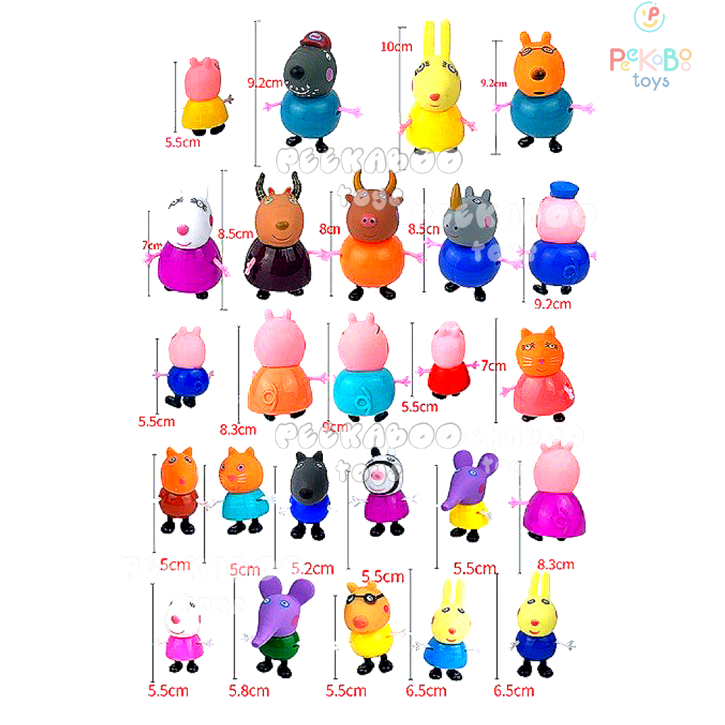 Đồ chơi Mô Hình Nhân Vật Gia Đình Heo Peppa 100-32 PeeKaPaw Toys