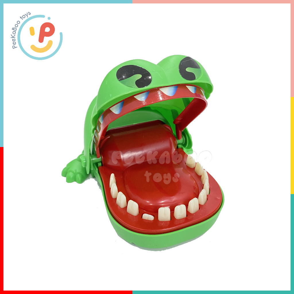 Đồ chơi cá sấu bấm răng size nhỏ 13 cm 28939 PeeKaPaw Toys