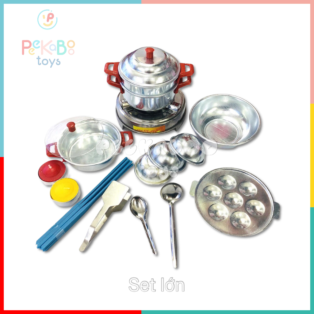 Đồ chơi Vỉ bếp NHÔM dùng nến khuôn bánh khọt hàng Việt Nam